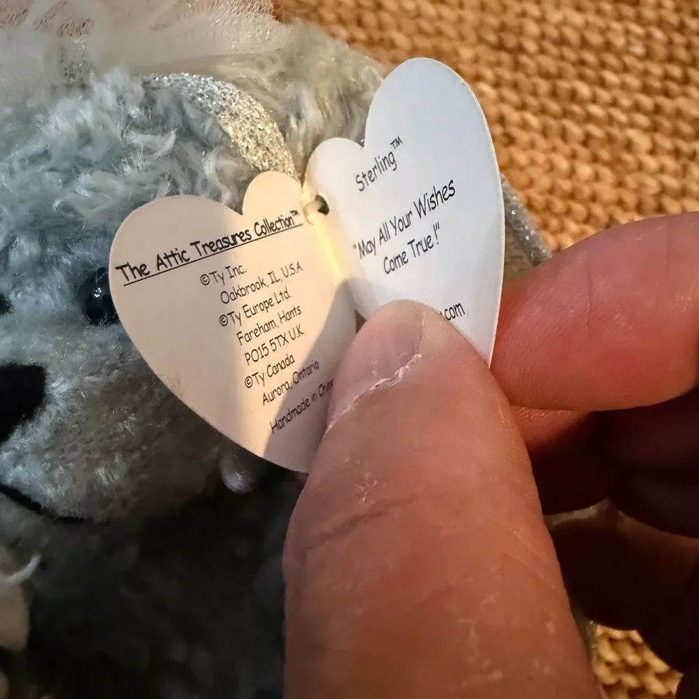 Ty Attic Treasures Collection Lot 4 Plush Bears Mouse Original Tags Retired